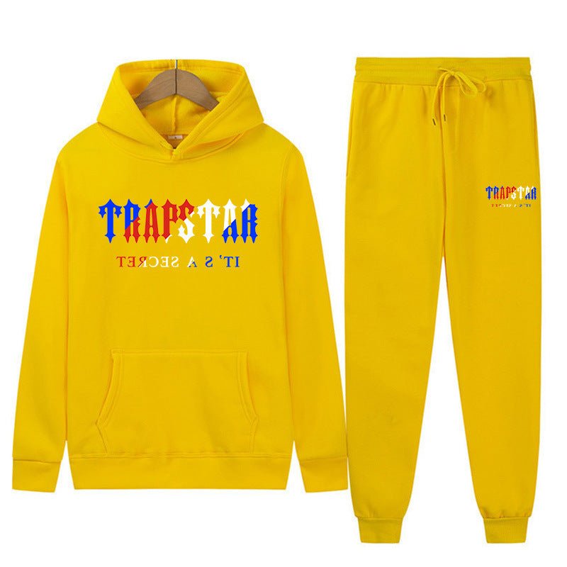 Graphic Print Hoodie and Pants Set Men Women Loose Tracksuit - Outdoors & Sports Tinker Time