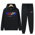 Graphic Print Hoodie and Pants Set Men Women Loose Tracksuit - Outdoors & Sports Tinker Time