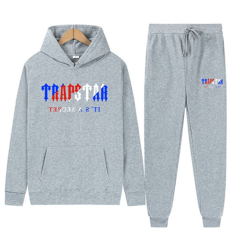 Graphic Print Hoodie and Pants Set Men Women Loose Tracksuit - Outdoors & Sports Tinker Time
