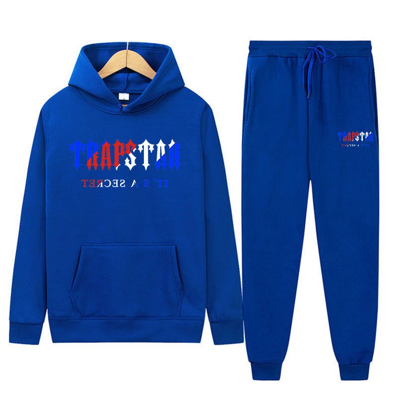 Graphic Print Hoodie and Pants Set Men Women Loose Tracksuit - Outdoors & Sports Tinker Time
