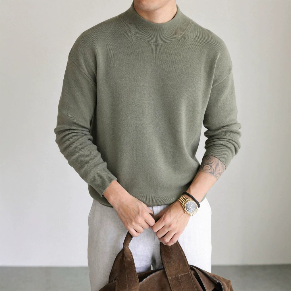 Half high neck slim fit sweater for men - Outdoors & Sports Tinker Time