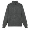 Half zip long sleeved woolen men's clothing - Outdoors & Sports Tinker Time