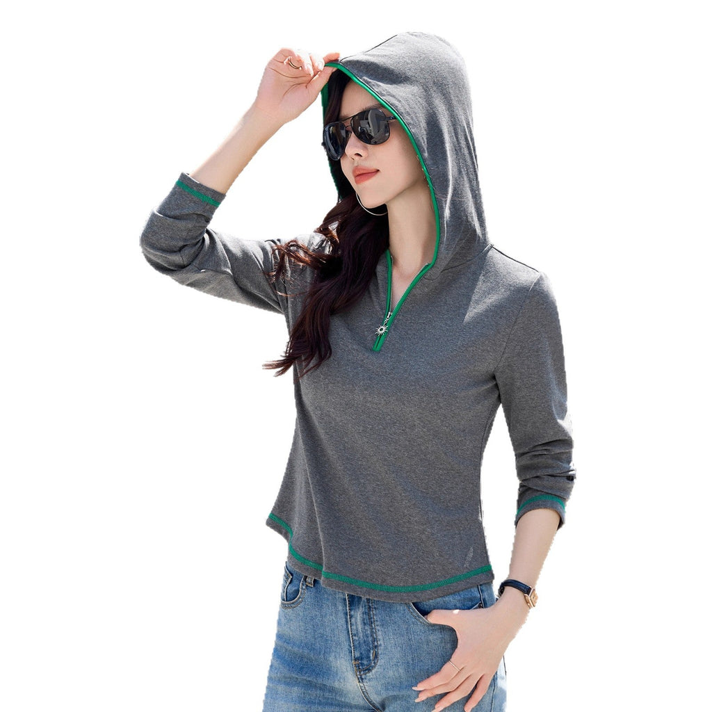 Hooded long sleeved t-shirt for women - Outdoors & Sports Tinker Time