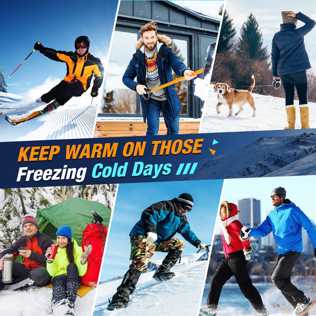 Hot socks with 3-speed electric heating, USB for men and women's foot warmers, winter electric heating and warm socks - Outdoors & Sports Tinker Time