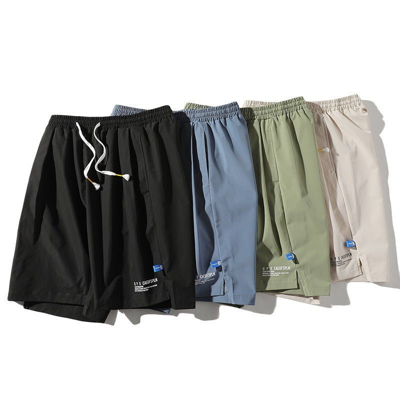 Ice Silk Shorts Mens Summer Thin Outwear Quick Drying Casual Pants Mens Five Point Trend Beach Basketball Sports Pants - Outdoors & Sports Tinker Time