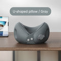 Inflatable U-shaped pillow portable neck pillow neck pillow can be stored airplane travel sleeping U-shaped pillow neck support neck cover - Outdoors & Sports Tinker Time