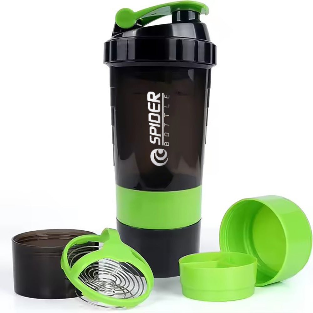 Large capacity protein powder shaking cup 550ml portable sports and fitness water cup with scale - Outdoors & Sports Tinker Time
