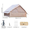 Large Inflatable Glamping Tent with Skylight, Breathable Mesh Air Tent for Summer Camping & Backpacking - Outdoors & Sports Tinker Time