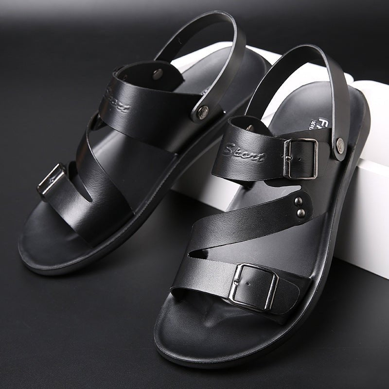 Large size sandals for men beach shoes for men cool slippers for men one shoe dual-use men's sandals - Outdoors & Sports Tinker Time