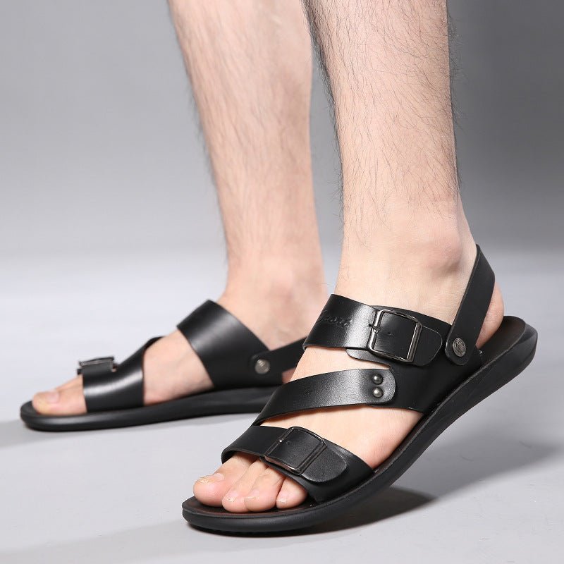 Large size sandals for men beach shoes for men cool slippers for men one shoe dual-use men's sandals - Outdoors & Sports Tinker Time