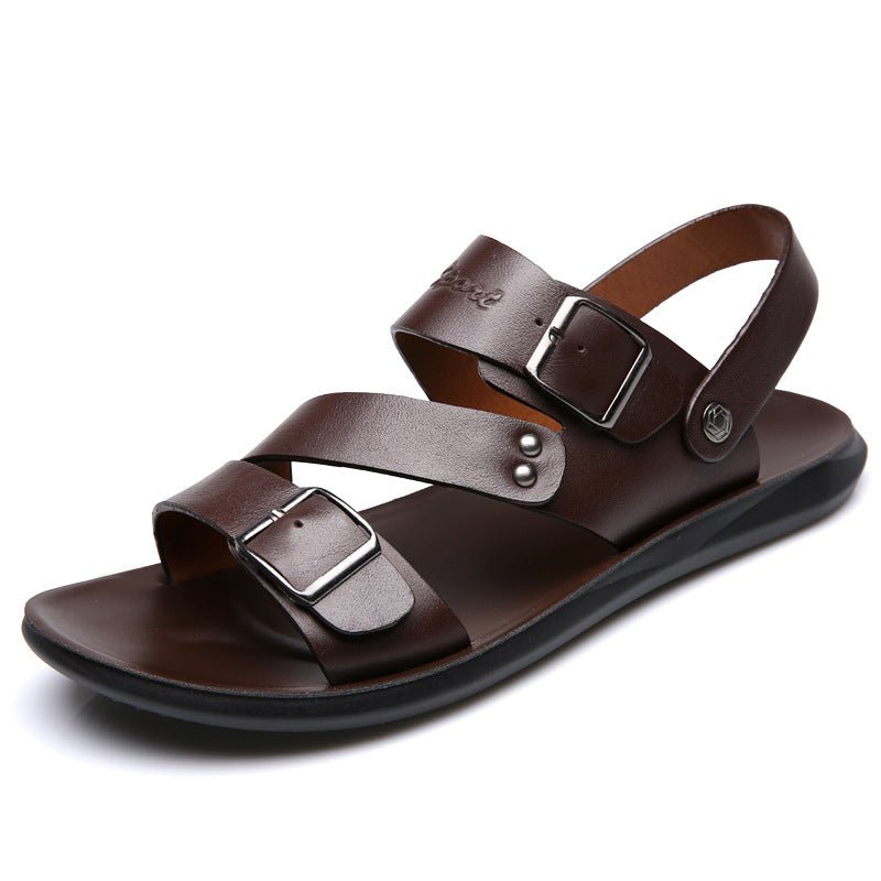 Large size sandals for men beach shoes for men cool slippers for men one shoe dual-use men's sandals - Outdoors & Sports Tinker Time
