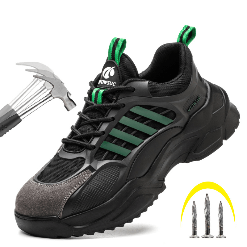 Lightweight and breathable safety shoes for women, anti smashing and puncture work shoes, safety shoes - Outdoors & Sports Tinker Time