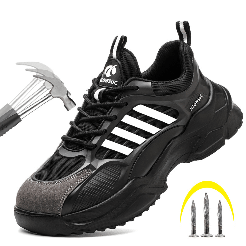 Lightweight and breathable safety shoes for women, anti smashing and puncture work shoes, safety shoes - Outdoors & Sports Tinker Time