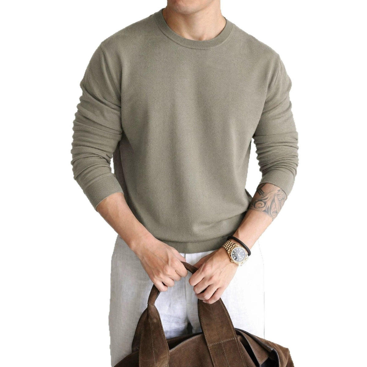 Loose round neck long sleeved sweater - Outdoors & Sports Tinker Time