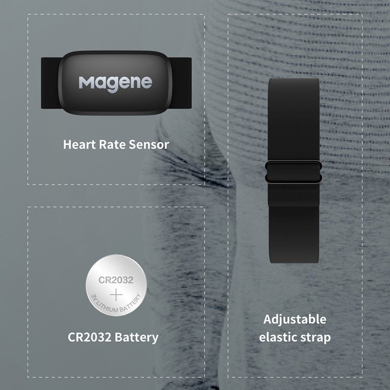 Magene McKing Heart Rate Belt Sensor Cycling Computer Heart Rate Monitor Heart Rate Waterproof Bluetooth ANT+ - Outdoors & Sports Tinker Time