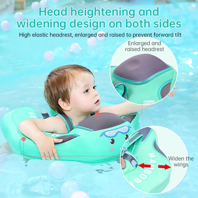Mambobaby Non - inflatable Baby Swim Float, Foot Cushion, Seat, Fun Swimming Toys, Gift for Boys and Girls - Outdoors & Sports Tinker Time