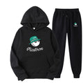 Men Golf Casual Sport Fleece Lined Hooded Sweatshirt Tracksuit Set - Outdoors & Sports Tinker Time