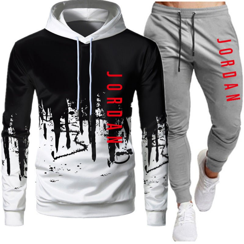 Men's 2-Piece Lightweight Hooded Sweatshirt and Jogger Set - Outdoors & Sports Tinker Time