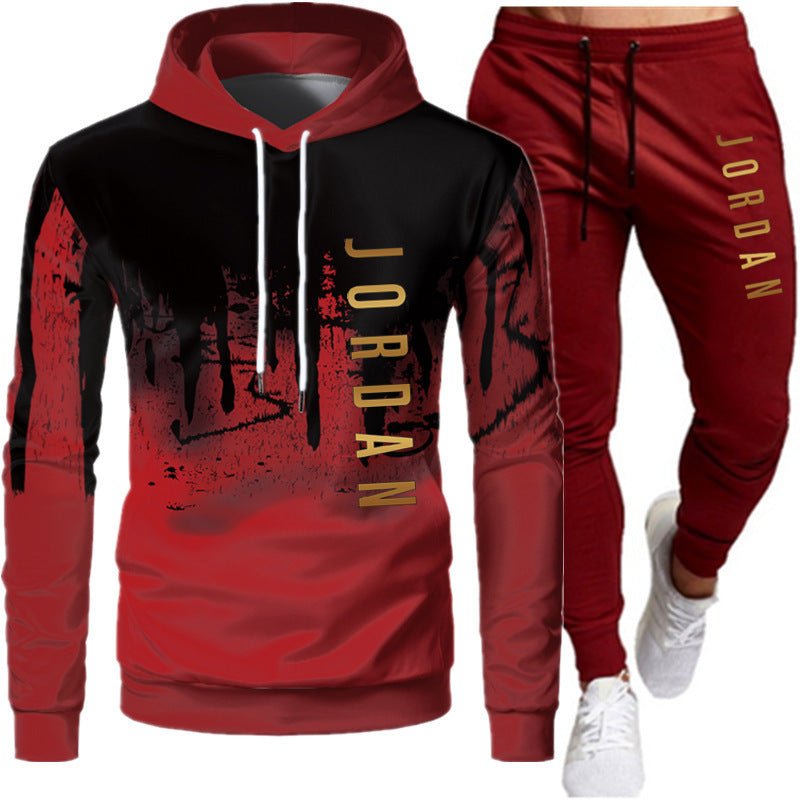 Men's 2-Piece Lightweight Hooded Sweatshirt and Jogger Set - Outdoors & Sports Tinker Time