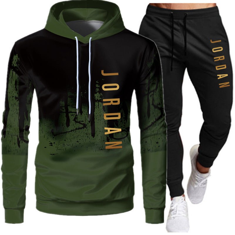 Men's 2-Piece Lightweight Hooded Sweatshirt and Jogger Set - Outdoors & Sports Tinker Time