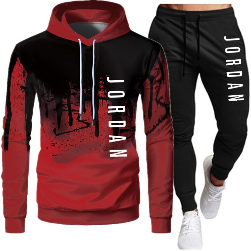 Men's 2-Piece Lightweight Hooded Sweatshirt and Jogger Set - Outdoors & Sports Tinker Time
