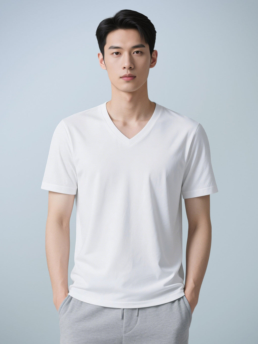 Men's Casual Solid Color Short Sleeve Crew Neck T-Shirt - Outdoors & Sports Tinker Time
