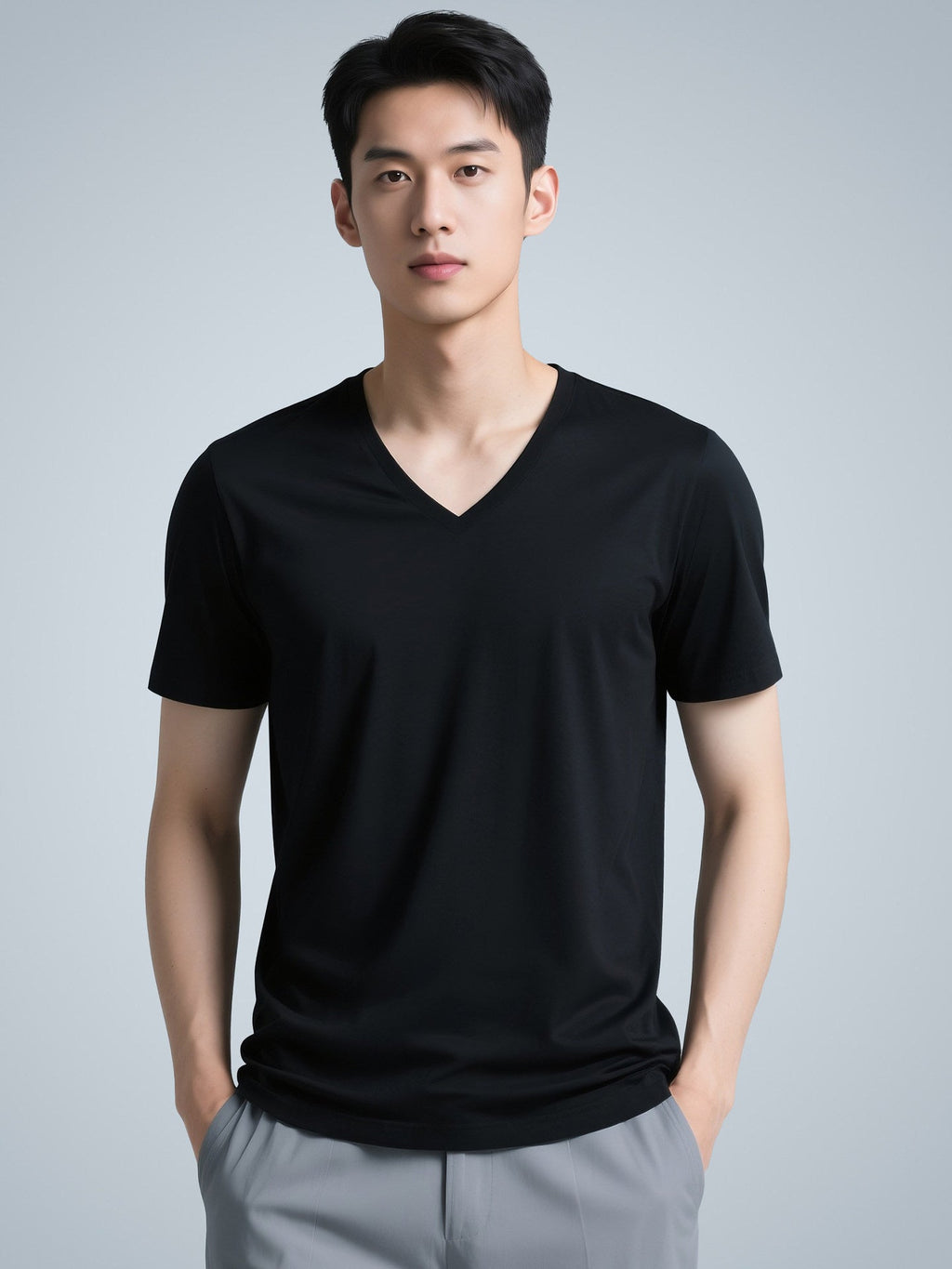 Men's Casual Solid Color Short Sleeve Crew Neck T-Shirt - Outdoors & Sports Tinker Time