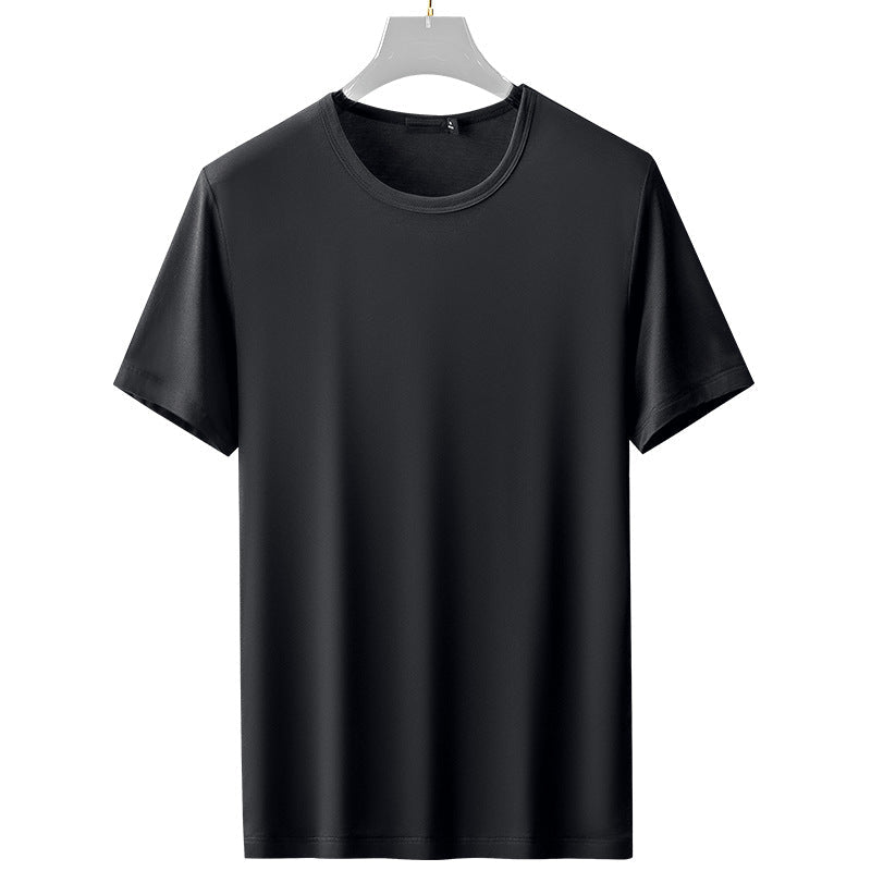Men's Casual Solid Color Short Sleeve Crew Neck T-Shirt - Outdoors & Sports Tinker Time