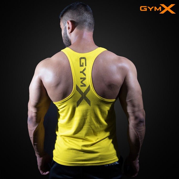 Mens Fitness Vest, Muscle Exercise Tight Fitting Shirt, Quick Drying Top, Fitness Suit, Muscle Training, Sleeveless - Outdoors & Sports Tinker Time