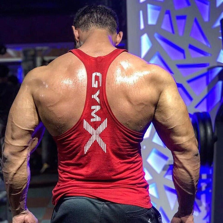 Mens Fitness Vest, Muscle Exercise Tight Fitting Shirt, Quick Drying Top, Fitness Suit, Muscle Training, Sleeveless - Outdoors & Sports Tinker Time