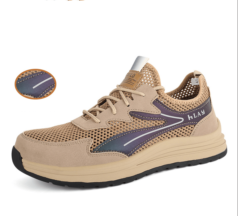 Men's labor protection shoes, anti smashing and anti puncture plastic toe caps, electrical insulation 10kV shoes, breathable and - Outdoors & Sports Tinker Time