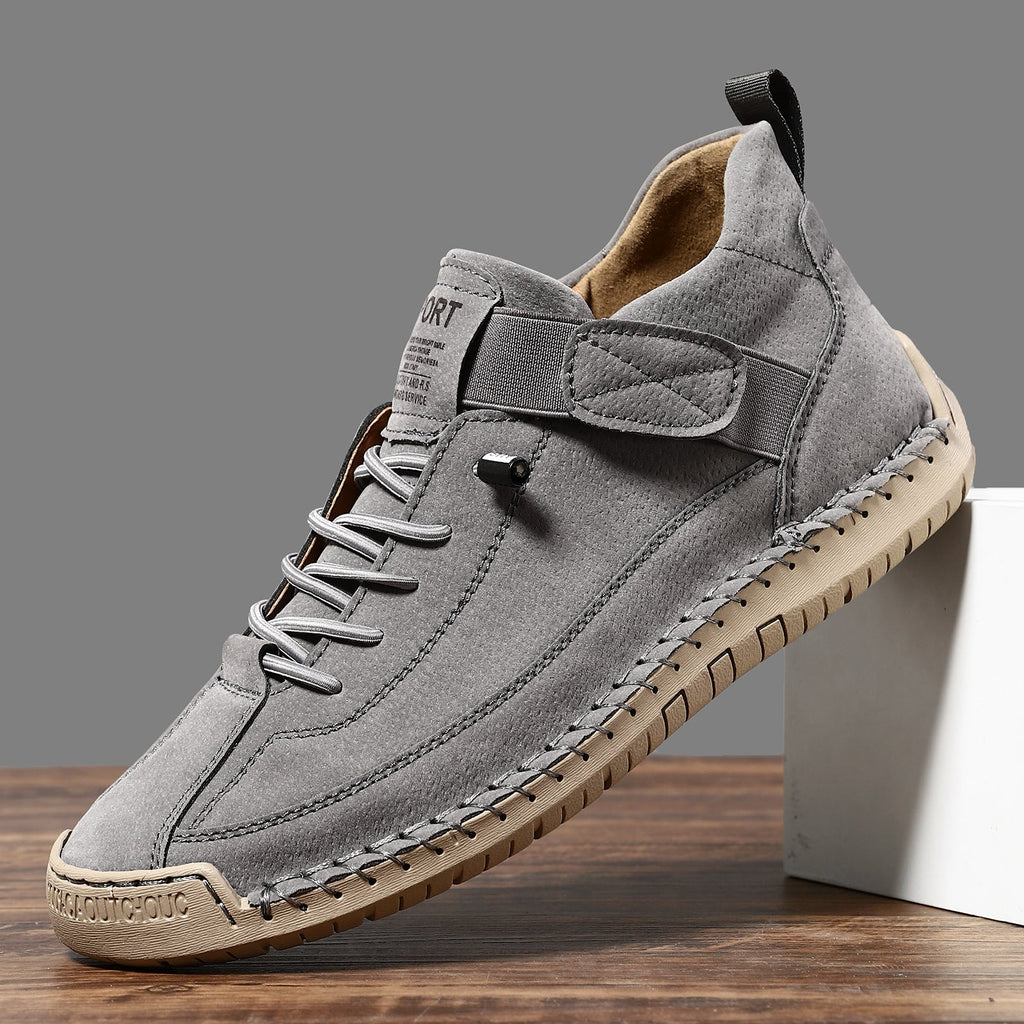 Men's mid top Martin boots outdoor casual workwear stitched men's shoes - Outdoors & Sports Tinker Time