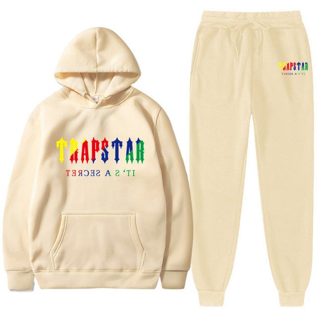 Men's Oversized Letter Print Hoodie and Sweatpants Two-Piece Set - Outdoors & Sports Tinker Time