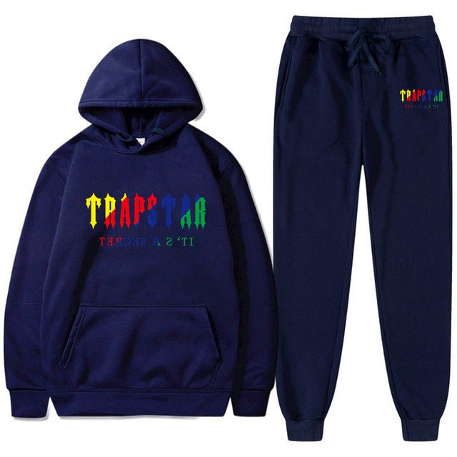 Men's Oversized Letter Print Hoodie and Sweatpants Two-Piece Set - Outdoors & Sports Tinker Time