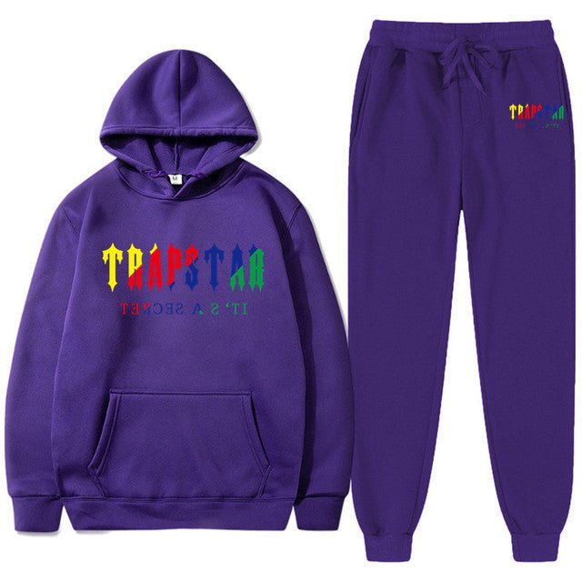Men's Oversized Letter Print Hoodie and Sweatpants Two-Piece Set - Outdoors & Sports Tinker Time