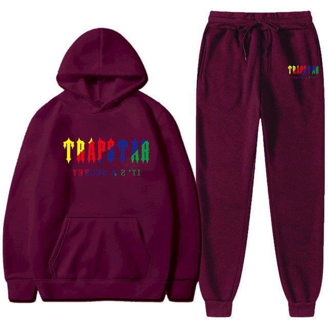 Men's Oversized Letter Print Hoodie and Sweatpants Two-Piece Set - Outdoors & Sports Tinker Time