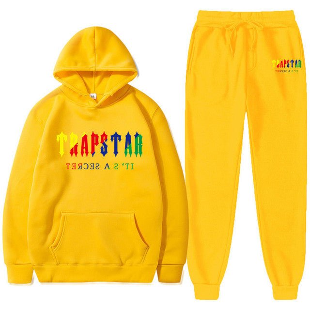 Men's Oversized Letter Print Hoodie and Sweatpants Two-Piece Set - Outdoors & Sports Tinker Time