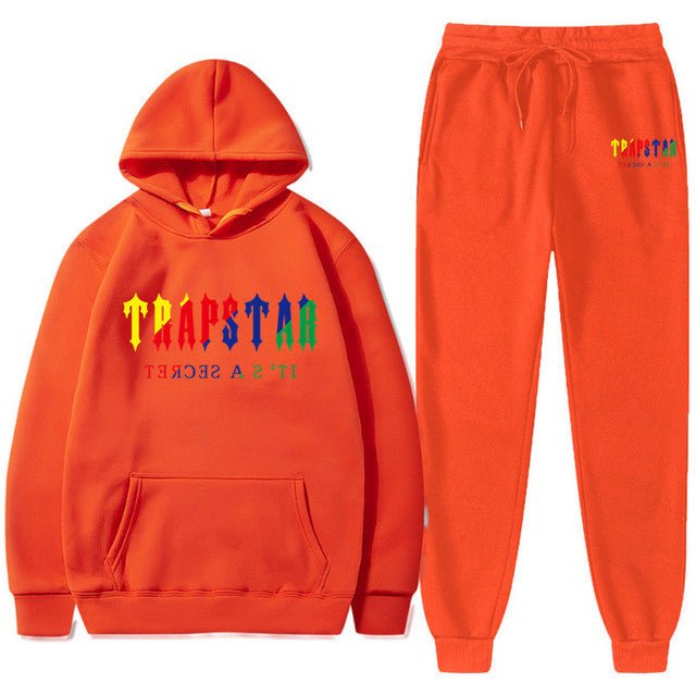 Men's Oversized Letter Print Hoodie and Sweatpants Two-Piece Set - Outdoors & Sports Tinker Time