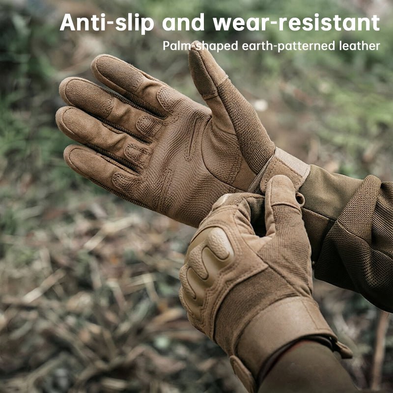 Men’s Tactical Gloves – Full Finger Anti-Slip Combat Gloves for Military, Outdoor & Fitness Use - Outdoors & Sports Tinker Time