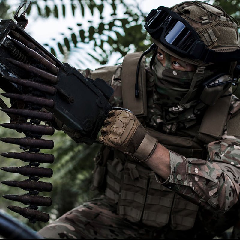 Men’s Tactical Gloves – Full Finger Anti-Slip Combat Gloves for Military, Outdoor & Fitness Use - Outdoors & Sports Tinker Time