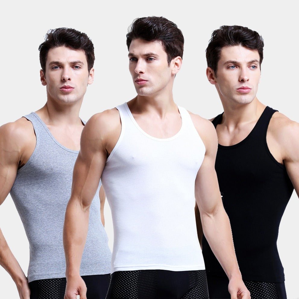 Mens Tank Top Cotton Breathable Slim Fit Summer Youth Sports Fitness Hurdle Backing Sweatshirt Tank Top Men - Outdoors & Sports Tinker Time