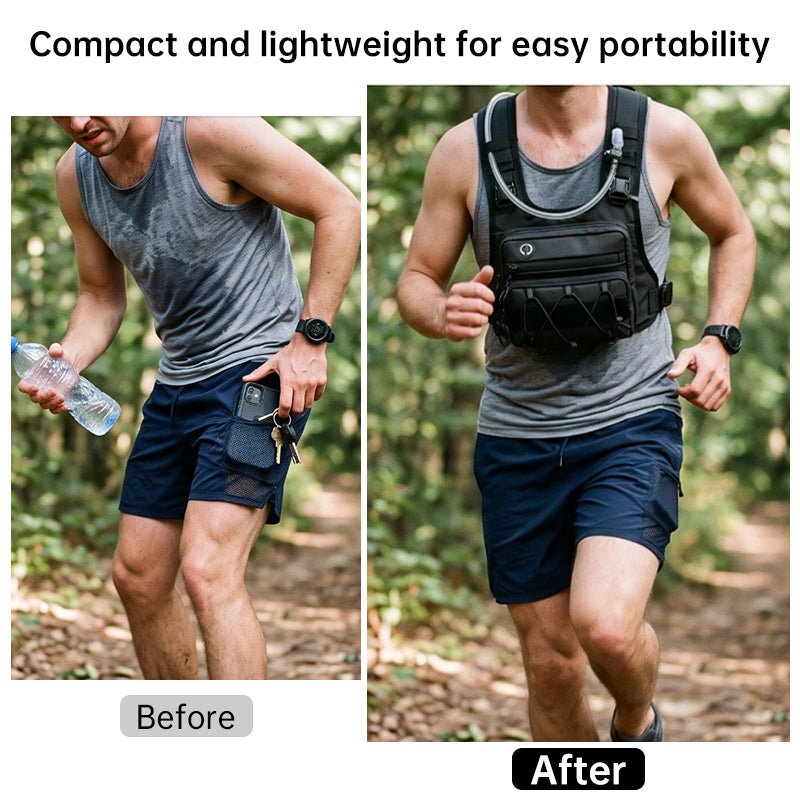 Men’s Waterproof Tactical Chest Bag, Outdoor Crossbody Sling for Hiking, Trail Running, Travel & Camping - Outdoors & Sports Tinker Time