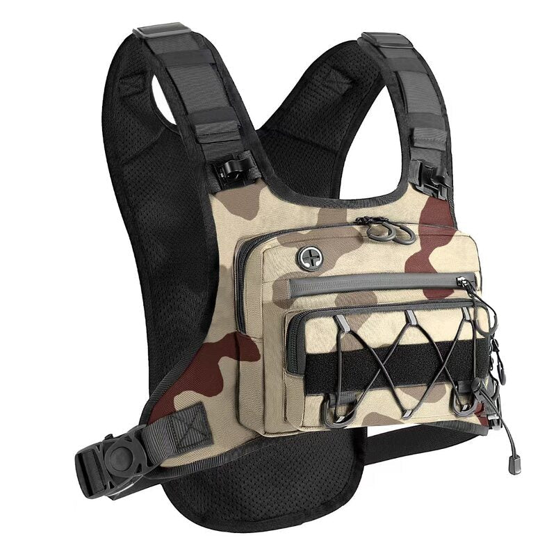 Men’s Waterproof Tactical Chest Bag, Outdoor Crossbody Sling for Hiking, Trail Running, Travel & Camping - Outdoors & Sports Tinker Time