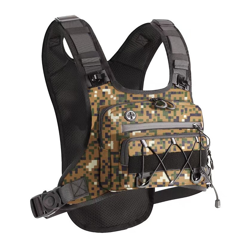 Men’s Waterproof Tactical Chest Bag, Outdoor Crossbody Sling for Hiking, Trail Running, Travel & Camping - Outdoors & Sports Tinker Time