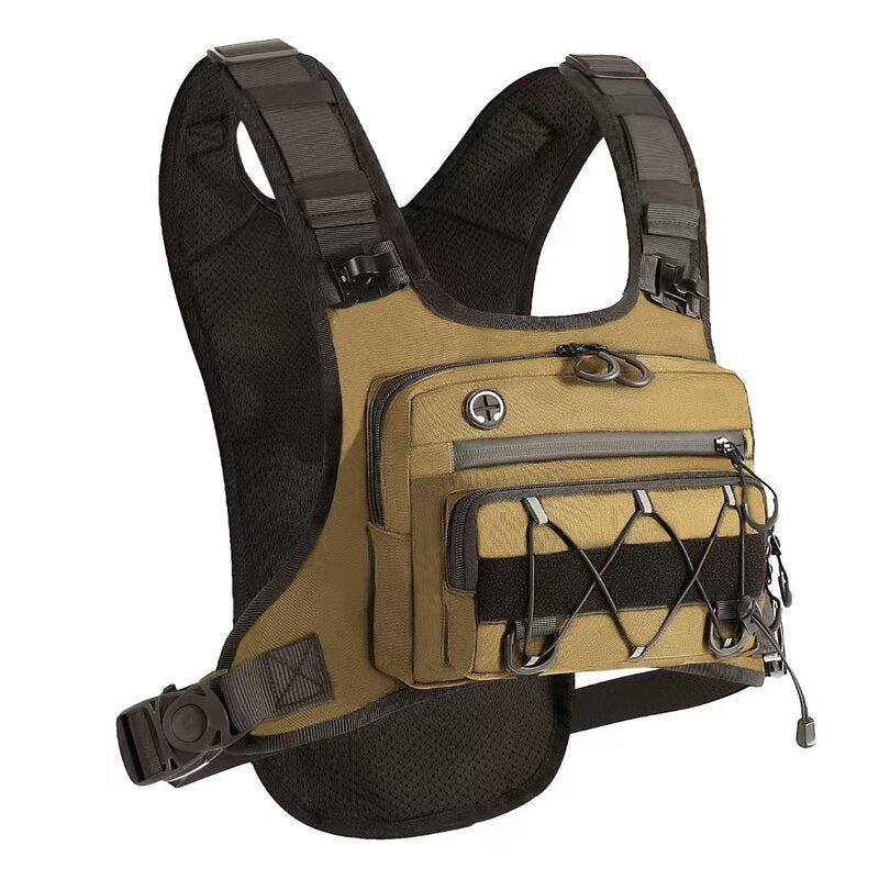 Men’s Waterproof Tactical Chest Bag, Outdoor Crossbody Sling for Hiking, Trail Running, Travel & Camping - Outdoors & Sports Tinker Time