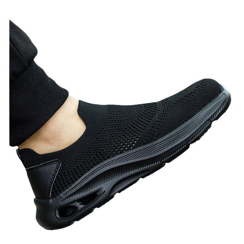Mesh lightweight one foot labor protection summer mesh anti smashing and anti piercing safety protective shoes - Outdoors & Sports Tinker Time