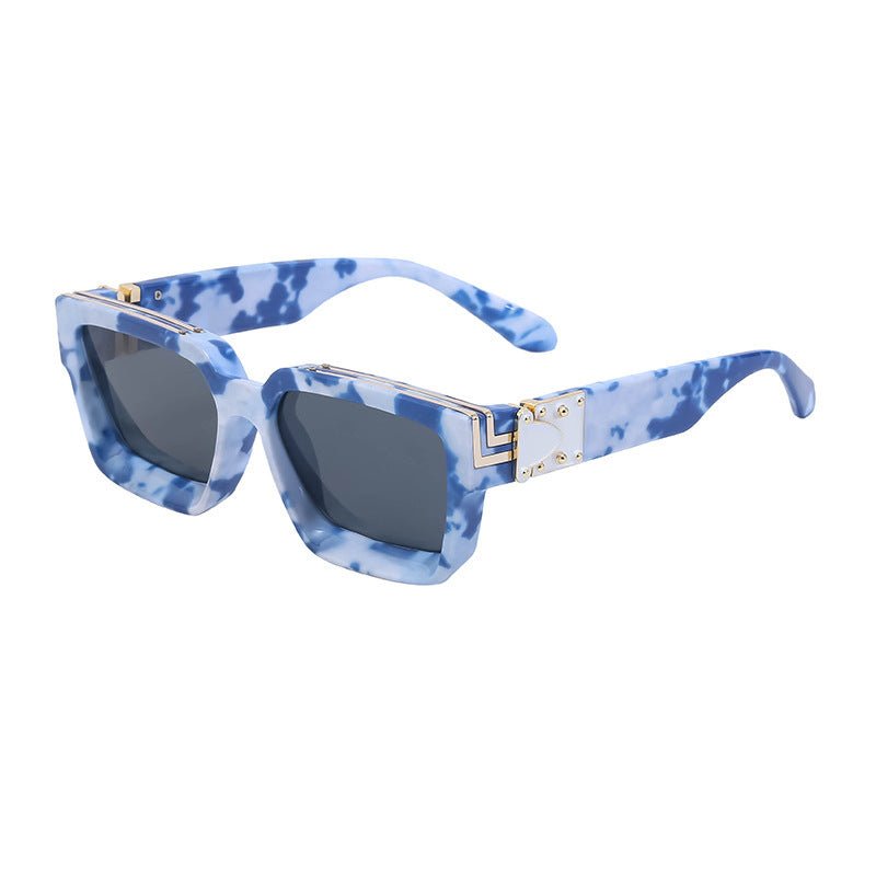 Millionaire Style Sunglasses Men Fashion Trendy Sunglasses Women High-End Square Frame Sunglasses - Outdoors & Sports Tinker Time