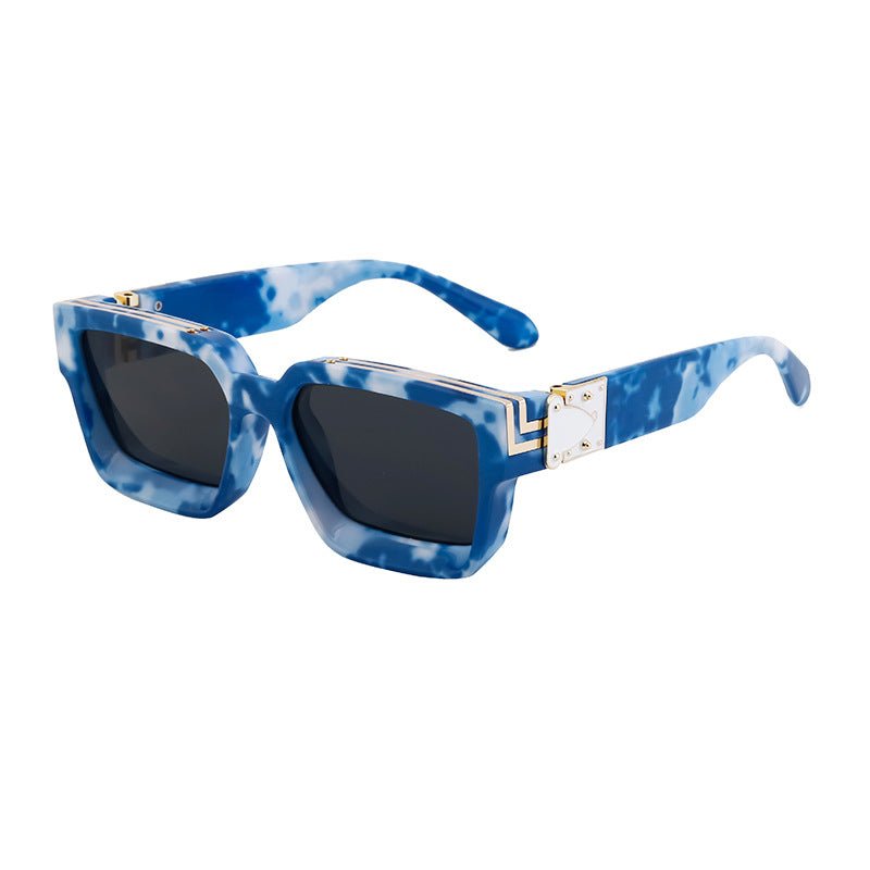 Millionaire Style Sunglasses Men Fashion Trendy Sunglasses Women High-End Square Frame Sunglasses - Outdoors & Sports Tinker Time