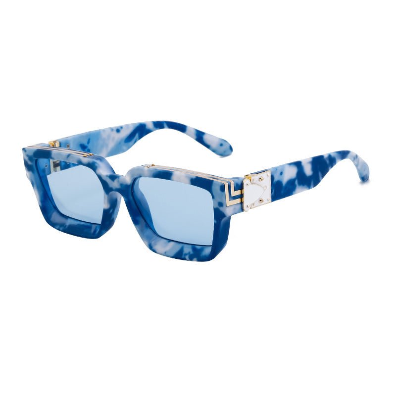 Millionaire Style Sunglasses Men Fashion Trendy Sunglasses Women High-End Square Frame Sunglasses - Outdoors & Sports Tinker Time