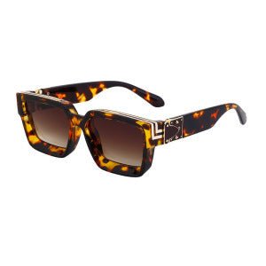Millionaire Style Sunglasses Men Fashion Trendy Sunglasses Women High-End Square Frame Sunglasses - Outdoors & Sports Tinker Time